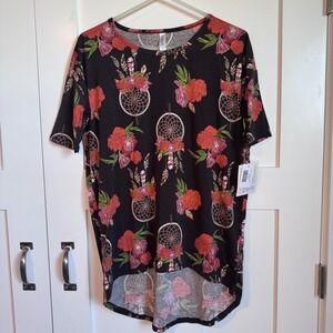NWT LuLaRoe Irma Tunic Top Dream Catcher Floral Boho Western Women's Size XS New